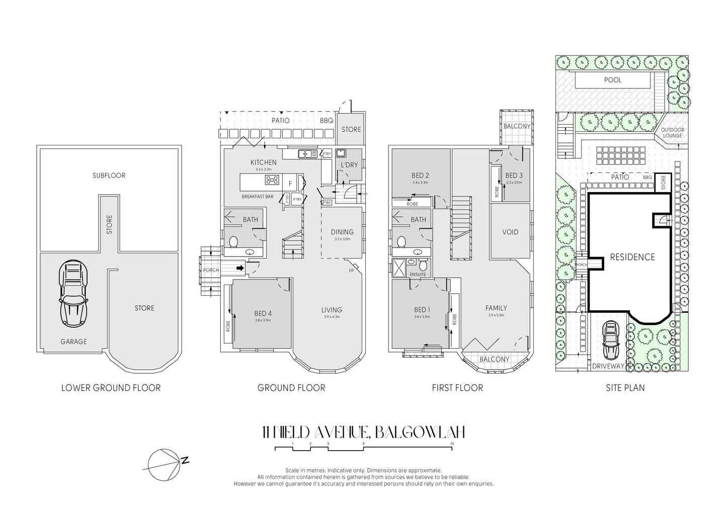 Elegant Media — Black & White Floor Plans