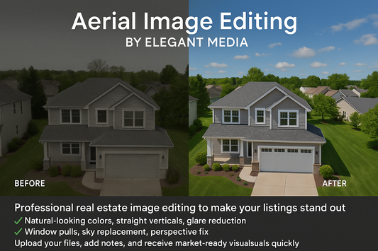Aerial Image Editing marketing image by Elegant Media