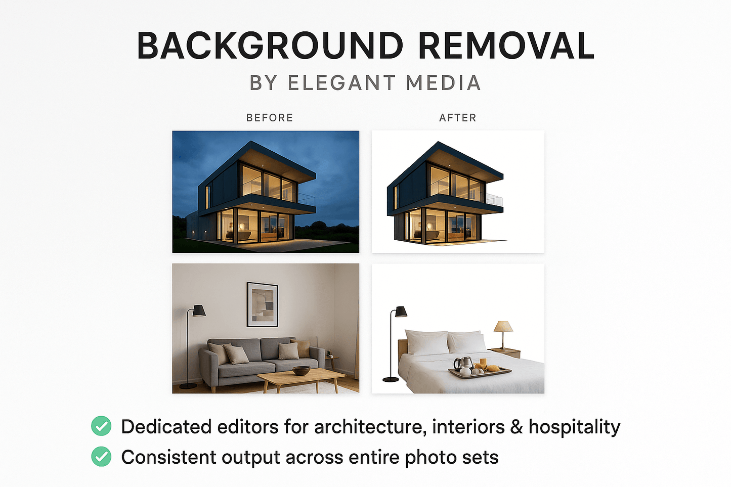 Background Removal by Elegant Media service showcase