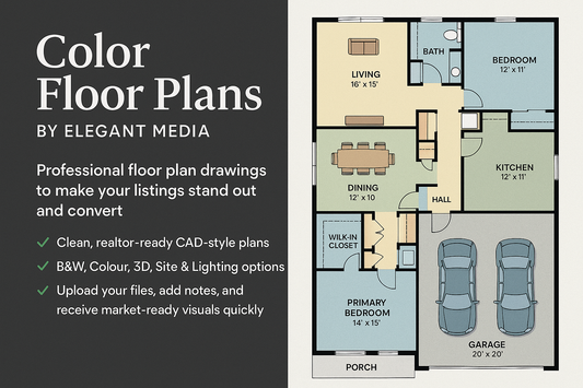 Color Floor Plans marketing image by Elegant Media