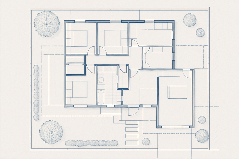 Real Estate Floor & Site Plans - collection image with no text