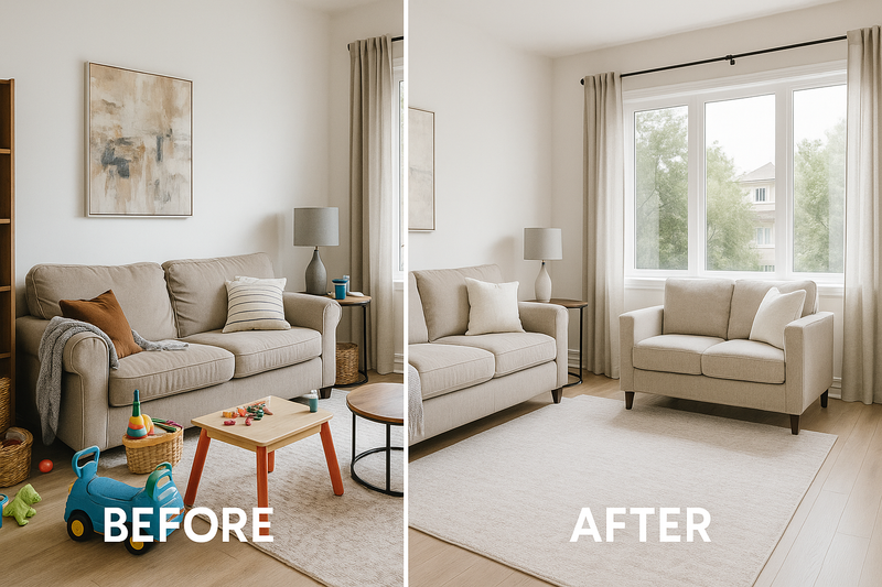 Digital Decluttering Real Estate | Photo Enhancement
