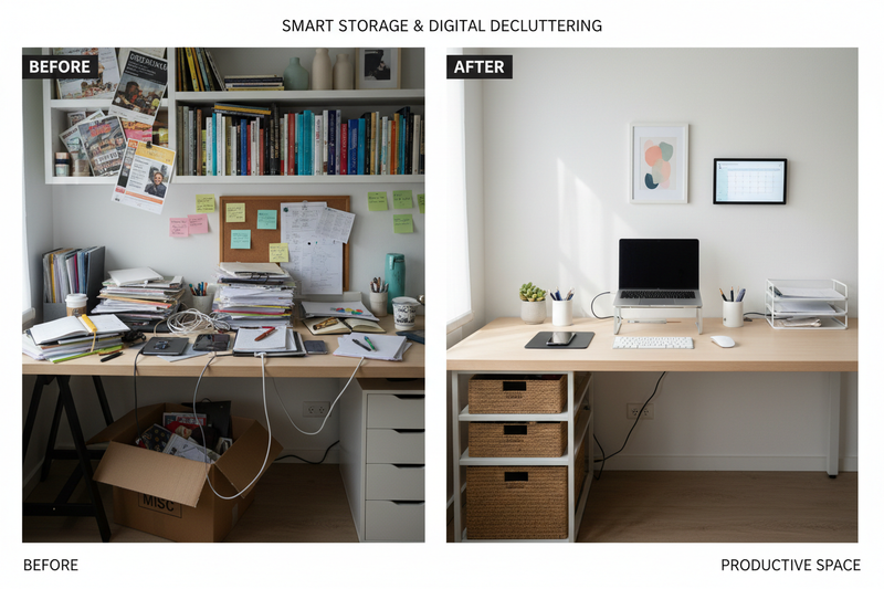 Removing Clutter Without Touching the Property