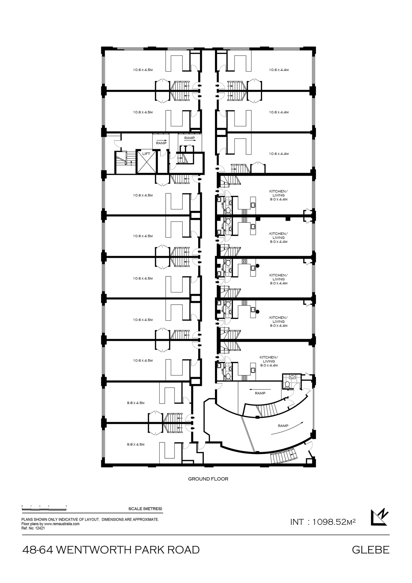 Black and White Property Floor Plans for Properties